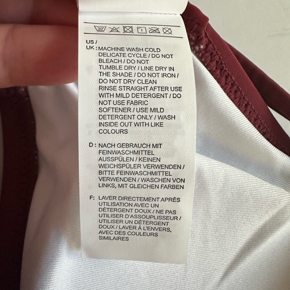 Cupshe‎ Strappy Halter Bikini & Bottom Swimwear M Burgundy Beachy Resort - Picture 10 of 13